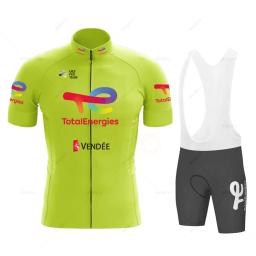 Total energies conjunto de roupas ciclismo equipe camisa kit dos homens respirável manga curta mtb roupas bicicleta uniforme ropa ciclismo hombre - Image 6