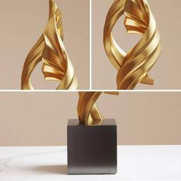 Arte abstrata estátua artesanato, criativo moderno resina, escultura desktop para quarto, estante, armários, prateleira, casa, casa, escritório - Image 5
