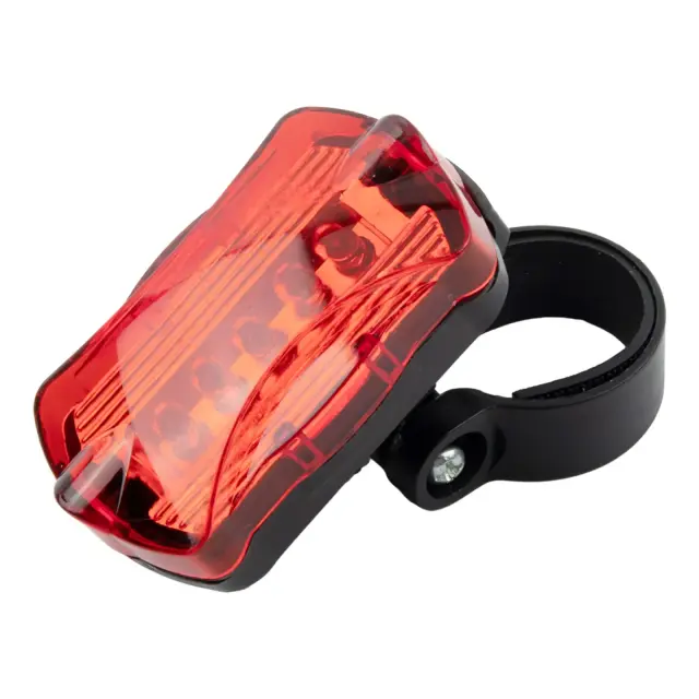 Luz Traseira de Bicicleta à Prova d'Água com 5 LEDs e 7 Modos para Ciclismo Noturno 2023