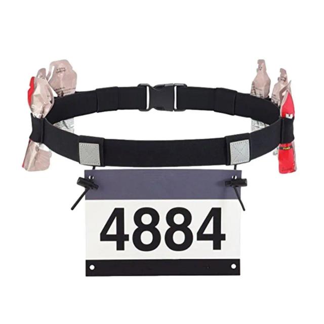 Cinto Fitness com Suporte de Gel para Corridas, Maratonas e Triathlons