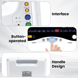 S80A 10,1 '' Multi-parâmetro operado por botão de 3 ou 6 parâmetros Monitor de paciente ICU monitoramento de sinais vitais - Image 3