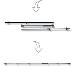 Ultraleve Trekking Polo de Conexão, Conector De Tenda De Pirâmide, Um Suporte De Tarp, Acessórios De Caminhadas De Acampamento, 3F Knot, 18mm, 16mm - Image 4