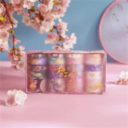 Fita washi material escolar para scrapbooking, decoração de papelaria variada em papel adesivo para diário - Image 5