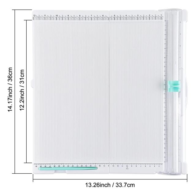Tapete de Corte Dobrável 35.5x35.5cm para DIY: Guarnição e Placa de Pontuação para Caixas, Convites, Envelopes e Capas de Livro