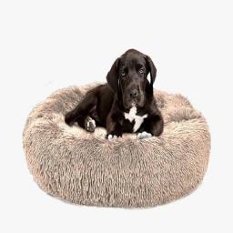 Caminha Pet Redonda De Pelucia Para Cachorros E Gatos, Cachorros De Porte Grande, Cama Extra Grande, Pelucia Fofa Macia - Image 1