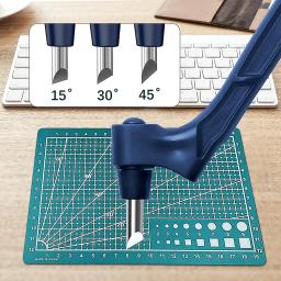 Diy arte artesanato ferramentas de corte 3 substituir faca desgastar oposição ferramenta corte 360 lâmina rotativa cortador papel arte ferramenta corte - Image 2
