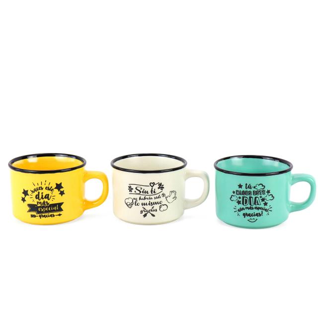 Canecas Vintage Personalizadas: Lote com 6 a 30 Peças com Frases Especiais para Casamentos, Batismos e Comunhões