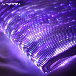 Tecido de Fibra Óptica Luminosa, Têxtil Luminoso, Brilha no Escuro, Ilumine Tecido Designer, Roupas DIY, 7 Mudança de Cor - Image 2