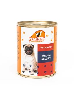 Alimentos enlatados profifeed para cães carne sortidas 340g, 12 peças. - Image 2