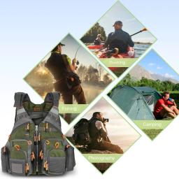 Lixada Outdoor Vest Pesca, Jaqueta de Segurança Superior, Natação e Vela Colete, Flutuação, Rolamento 209lb - Image 4