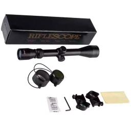 Luneta Mira Telescópica 3-9x40 Retículo Preto para Airsoft Paintball Lorben Enviado do Brasil GT5005 - Image 4