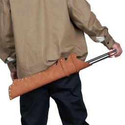 Arco e flecha saco de couro tiro com arco aljava seta titular saco arco caça engrenagem para adulto - Image 2