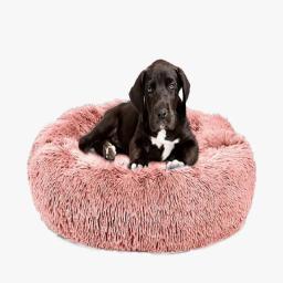 Caminha Pet Redonda De Pelucia Para Cachorros E Gatos, Cachorros De Porte Grande, Cama Extra Grande, Pelucia Fofa Macia - Image 6