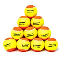 Wakdop Bolas de tênis de praia profissionais para competição Bola durável do treinamento da elasticidade alta para o treinamento da escola do clube bolas de tênis de praia de borracha com saco de ombro da malha - Image 4