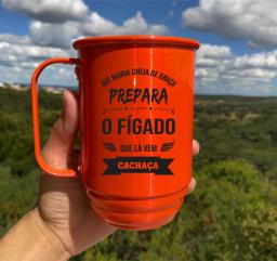 Caneca Colorida De Aluminio Personalizada de 700 mL com tirantes formatura festas brindes show - Image 2