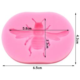 3d molde de silicone, libélula, leão, pássaros, abelha, aranha, cupcake, fondant, ferramentas de decoração do bolo, doces, argila, chocolate - Image 5