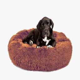 Caminha Pet Redonda De Pelucia Para Cachorros E Gatos, Cachorros De Porte Grande, Cama Extra Grande, Pelucia Fofa Macia - Image 5