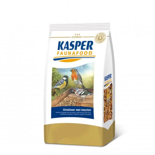 Mistura Premium Kasper Faunafood com Insetos para Aves Silvestres - 1 kg para Jilguers, Tentilhões e Pardais