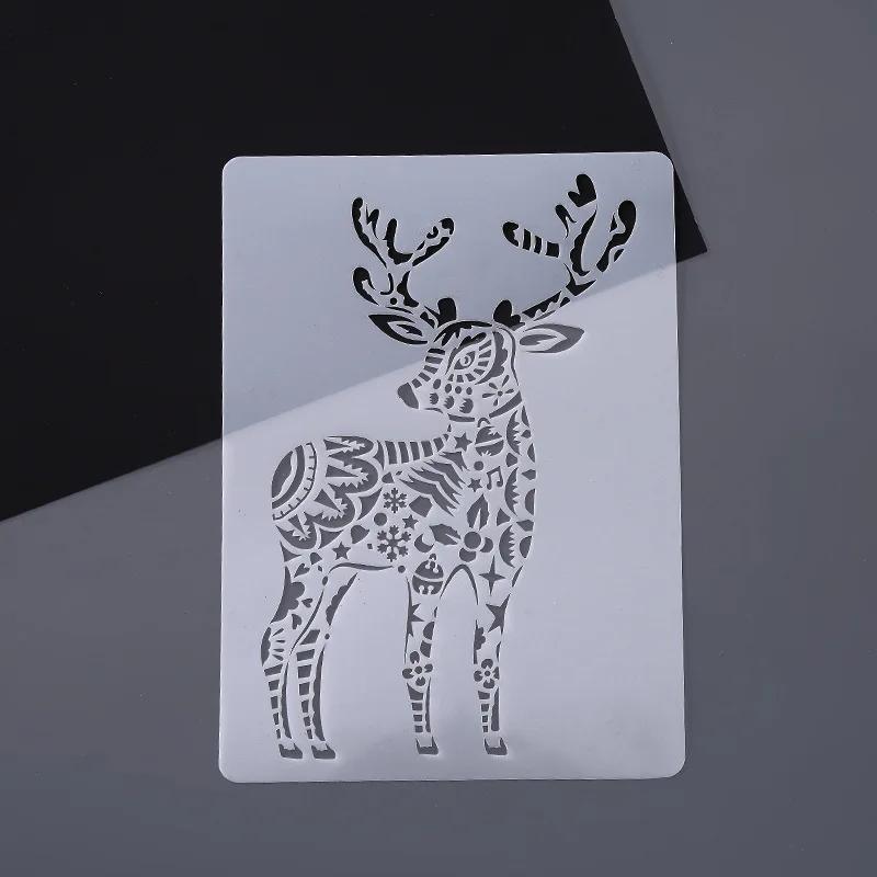 A4 Stencils para Pintura, Artesanato DIY, Série Animal, Scrapbook, Parede Grande de Madeira, Piso De Vidro Tecido, Art Template, Cartão de estampagem - Image 1