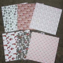 12 folhas raposa scrapbooking almofadas de papel origami arte fundo papel cartão de fazer diy scrapbook papel ofício b1031 - Image 3