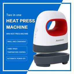 Mini máquina portátil de prensa térmica, impressão de camisetas, faça você mesmo, fácil transferência de aquecimento, máquinas de ferro para roupas, bolsas, chapéus - Image 2