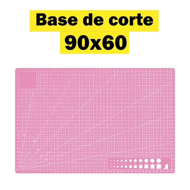 Tapete Dupla Face Rosa para Corte e Artesanato 90x60 - Ideal para Patchwork e Scrapbook