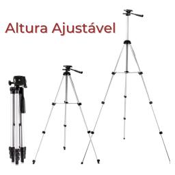 Tripé Universal altura ajustavel Portátil Profissional Telescópico Para Câmera Gopro Celular Smartphone Fotografia Vídeos 3110 - Image 3