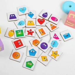 Jogo de tabuleiro. Lotto "figuras geométricas", 24 elementos, mesa e jogos estratégicos jogo e acessórios cartão de baralho dedicado colecionável para desenvolvimento e entretenimento produtos para crianças brinquedos hobbies e creativi - Image 3