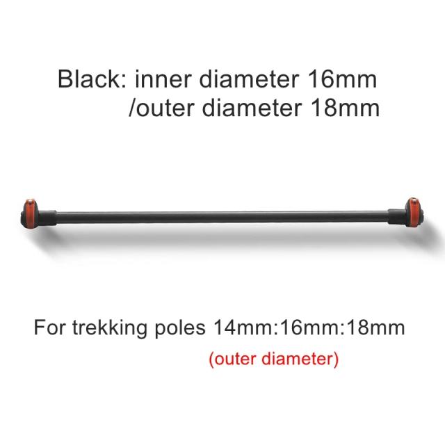 Polo Ultraleve para Trekking com Conector de Tenda de Pirâmide e Suporte para Tarp - Acessórios Ideais para Acampamento e Caminhadas 3F Knot 18mm/16mm