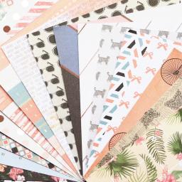 Papel de decoração para scrapbooking, padrão para artesanato, composto por um lado com designs - Image 4