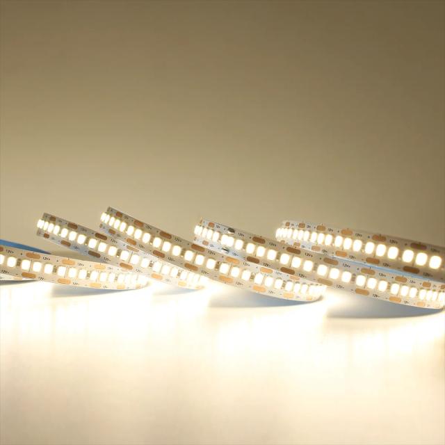 Fita LED 12V 3528 com 240 LEDs por metro - 5 metros de luz branca neutra para perfil