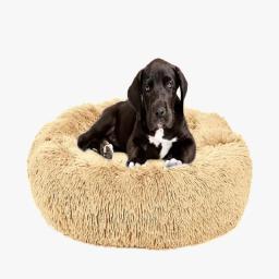 Caminha Pet Redonda De Pelucia Para Cachorros E Gatos, Cachorros De Porte Grande, Cama Extra Grande, Pelucia Fofa Macia - Image 4