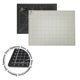 Base de corte 60x45 para artesanato patchwork dupla face preto e cinza Placa de Corte, Tapete de corte artesanato, costura - Image 3