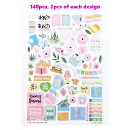 Caminho criativo 148 peças diecutas de papel formas efêmera enfeites folha design artesanato scrapbooking cardmaking decoração do diário - Image 2