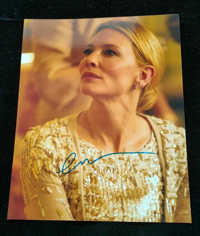 Foto autografada de Cate Blanchett em 8x10 polegadas - Item colecionável para fãs e amantes de estrelas