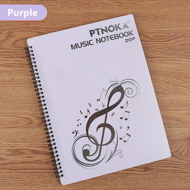 Pasta de Música A4 com 20 Páginas para Notas e Documentos Organizador e Protetor para Piano