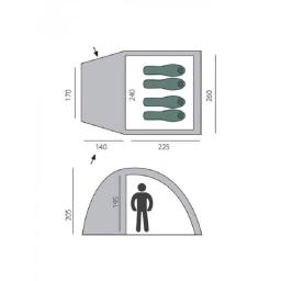 Btrace dome 4 tenda (verde) - Image 2