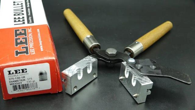 Moldura de Chumbo Puleleika 36 Calibre Lee com 2 Cavidades para Balas .375 de 130 Grains e Raio de Ogiva 1R