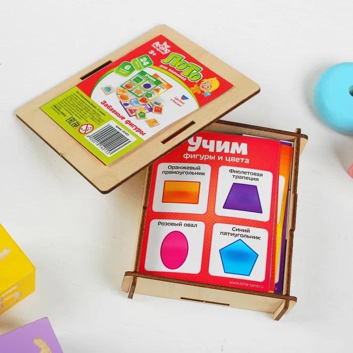 Jogo de tabuleiro. Lotto "figuras geométricas", 24 elementos, mesa e jogos estratégicos jogo e acessórios cartão de baralho dedicado colecionável para desenvolvimento e entretenimento produtos para crianças brinquedos hobbies e creativi - Image 1