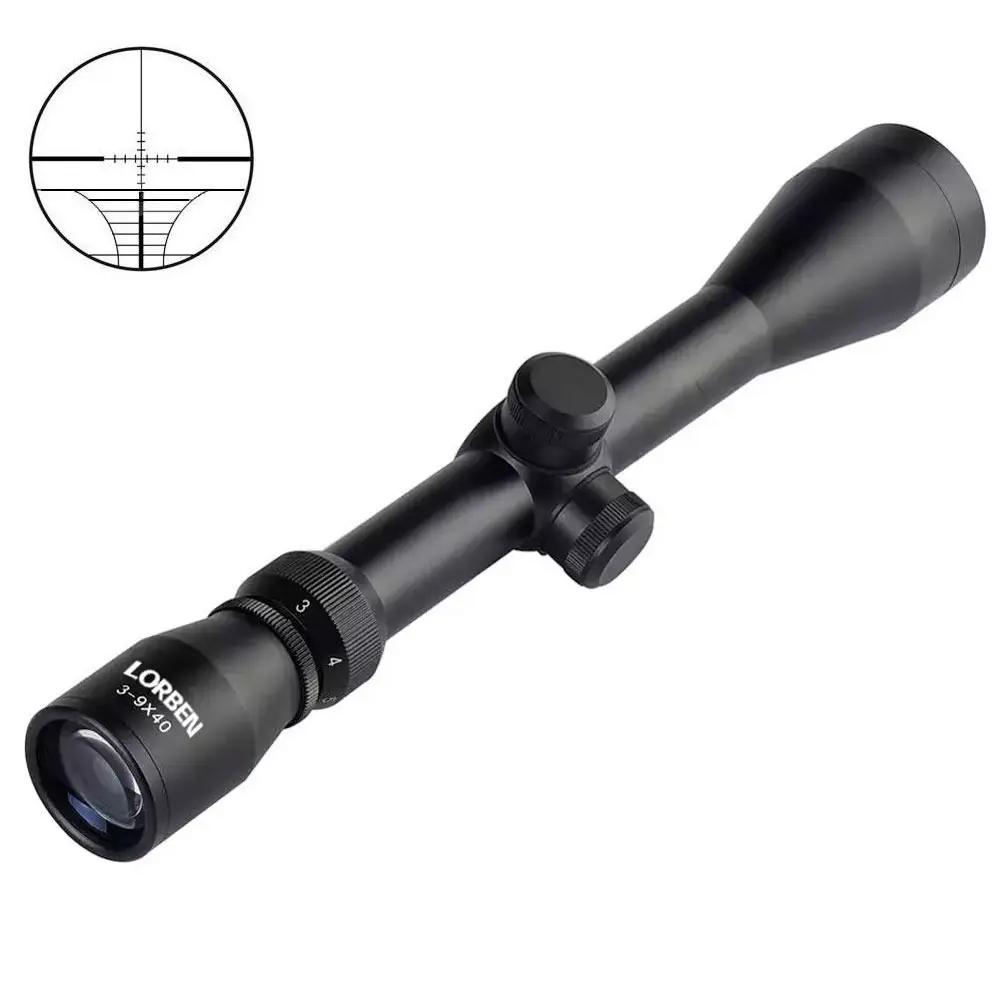 Luneta Mira Telescópica 3-9x40 Retículo Preto para Airsoft Paintball Lorben Enviado do Brasil GT5005 - Image 1