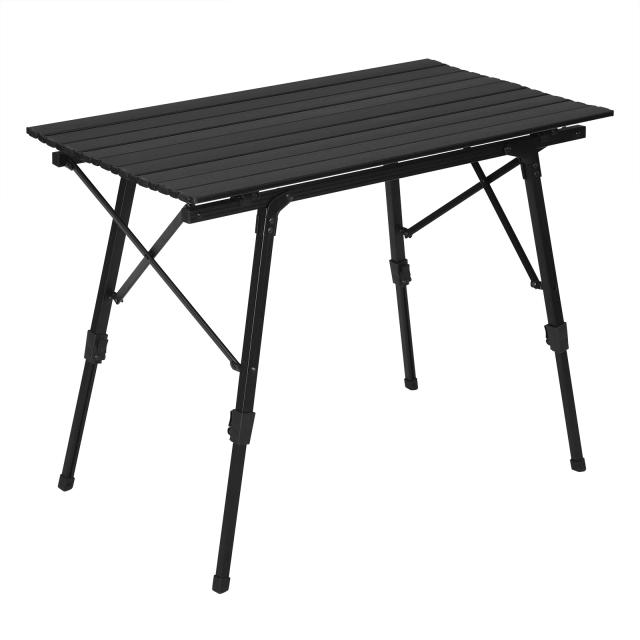 Mesa de Acampamento Dobrável Woltu 90x52cm com Altura Ajustável para Churrasco e Piquenique ao Ar Livre