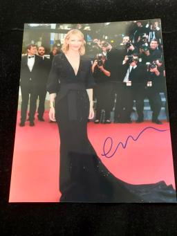 Cate blanchett autografado assinado foto imagem 8*10 polegadas estrelas presentes coleção colecionáveis - Image 1