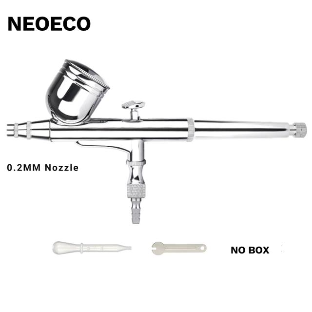 Kit Gravidade Dual-Action Airbrush da Gravidade com Gatilho para Pulverização de Maquiagem, Artesanato e Pintura, Bico de 0,2mm