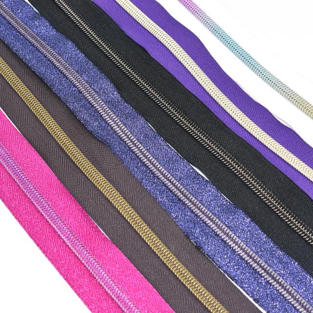 Fita Colorida de Zíper: 6 Cores Sortidas para Costura e Revestimento de Bolsas