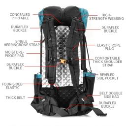 3F UL GEAR-Mochila de Caminhada Ultraleve para Homens e Mulheres, Bolsa de Escalada ao Ar Livre, Impermeável, Pacote de Trekking, Pacote Qi Dian, 40 Plus 16L - Image 5