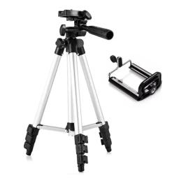 Tripé Universal altura ajustavel Portátil Profissional Telescópico Para Câmera Gopro Celular Smartphone Fotografia Vídeos 3110 - Image 1
