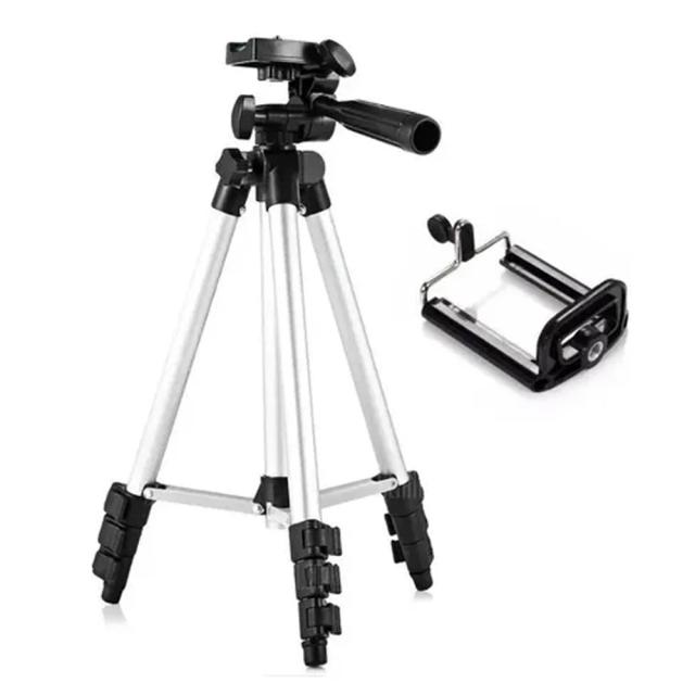 Tripé Universal Telescópico Profissional Portátil Ajustável para Câmeras, GoPro e Smartphones - Ideal para Fotografia e Vídeos 3110