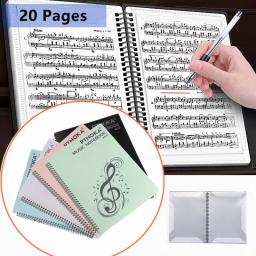 Pasta de música para notas e documentos, Organizador para armazenamento, caso titular, folha, Pasta Piano, tamanho A4, 20 páginas - Image 1