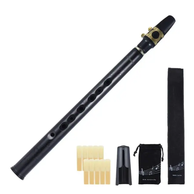 Mini Saxofone de Bolso Ammoon para Bebês, Instrumento de Sopro ABS com Bocal Alto - Conjunto com 10 Peças