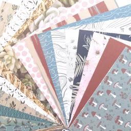 Papel de decoração para scrapbooking, padrão para artesanato, composto por um lado com designs - Image 5